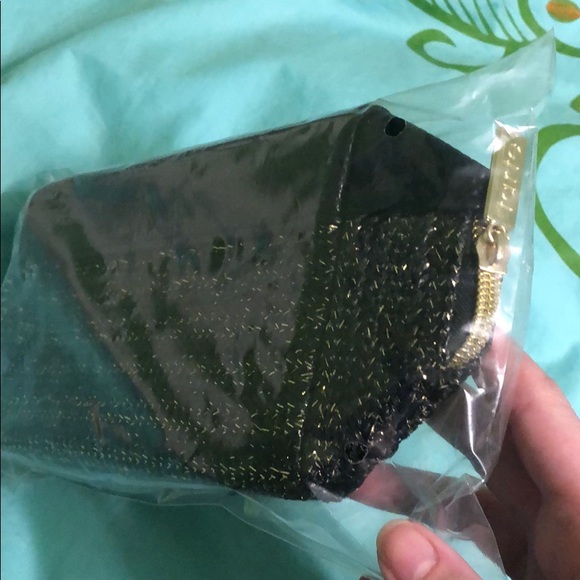 Tarte black with gold glitter makeup bag - Picture 2 of 2
